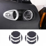 Juodo anglies pluo&scaron;to durų skydelio oro i&scaron;leidimo angos apdailos dangtelis Nissan 350Z 2003-06