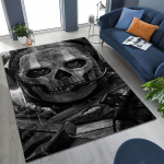 Klasikinis žaidimas Call of Duty Ghost Simon Animacinis Menas Kilimas Miegamajam Svetainei Sofai Namų Durų Kilimėlis Dekoras, Vaikams Neslystantis Grindų Kilimėlis 80x120cm( 31x47in)