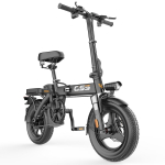 TOOFLY GS3 Suaugusiųjų elektrinis dviratis 25KM/H 250W variklis 48V15Ah baterija Miesto kelionėms E-dviratis 14'' padanga Sulankstomas suaugusiųjų elektrinis dviratis GS3 250W juoda