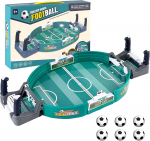 Interaktyvus stalo futbolo žaidimas Mini stalo futbolas su 6 futbolo kamuoliais Stalo futbolas Vaikų stalo žaislas Stalo futbolo rinkinys Vakarėlio stalo futbolas žalia