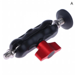 Aliuminio lydinio spaustukas su dvigubos rutulinės galvutės magi&scaron;kos rankos spaustuku 1/4'' 3/8'' anga, skirta telefono vaizdo tvirtinimo kameros monitoriui LED &scaron;viesos mikrofonui