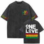 Klasikiniai Reggae Bob Marley Didelio Veido Grafiniai Mar&scaron;kinėliai Skalbti Vintage Bob Marley Metinių Spausdinti Mar&scaron;kinėliai Vyrams Per dydį Mar&scaron;kinėliai S black