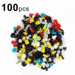 100 vnt / rinkinys universalus mi&scaron;rus automobilis, įvairus plastikinis kniedės tvirtinimo elementas durų stumdomasis kai&scaron;tis 100pcs