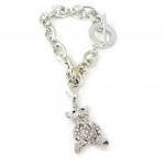 Les Tr&eacute;sors De Lily [H0589] - Bracelet Cr&eacute;ateur 'Teddy' blanc balta