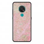 Auksinis rožinis blizgus spausdintas mobiliojo telefono dėklas, skirtas Nokia 5.4 7.2 3.4 5.3 2.3 3.2 8.3 5G 2.4 2.2 4.2 1.3 1.4 C20 G20 X20 Coque Coque Nokia 7.2