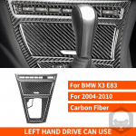 Skirtas BMW X3 E83 2004 2005 2006 2007 2008 2009 2010 Anglies pluo&scaron;to lipdukas Centrinio valdymo pavarų dėžės i&scaron;leidimo angos interjeras automobiliui 17.1 LHD