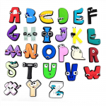 26 vnt. &bdquo;Creative Alphabet&ldquo; serijos PVC batų pakabukai, skirti batų dekoravimui 26pcs