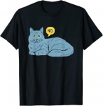 NO CAT Cool Design Puikūs Premium Tee Unisex mar&scaron;kinėliai S