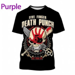 Nauja pop metalo grupė Five Fingers Death Punch 3D spausdinti mar&scaron;kinėliai Madingi vyri&scaron;ki drabužiai Hip Hop Harajuku Unisex negabaritinių mar&scaron;kinėlių vir&scaron;ūnės XL