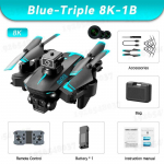 Naujas KY605S RC Drone GPS 8K Professinal su trijų kamerų plataus kampo optinio srauto lokalizavimo keturių krypčių kliūčių i&scaron;vengimo keturkopis