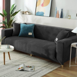 Velvet pliu&scaron;inis sofos užvalkalas Stretch viskas įskaičiuota sofos užvalkalai svetainei Tvirti sofos užvalkalai fotelio užvalkalai 3seater 190-230cm