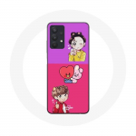 Coque pour Samsung Galaxy A32 5G BTS BT21 Cooky Et Tata Bangtan V Et Jungkook Fanart