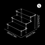 Skaidrus ekrano stovas akrilo stovai lentyna Pop figūrėlės laikymo lentyna kosmetikos kvepalų organizatorius nagų lako ekrano laikiklis