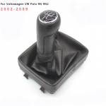Skirta Volkswagen VW Polo 9N 9N2 2002 2003 2004 2005 2006 2007 2008 2009 Odinė pavarų perjungimo rankenėlė svirties perjungimo svirties gaubto dėklas juoda