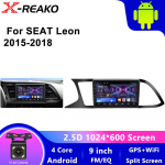 2DIN Android automobilio radijas SEAT Leon 2015-2018 m. Carplay stereo grotuvas Autoradio WIFI GPS navigacija FM/RDS 4 core 1GB+32GB carplay