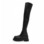 Moteri&scaron;ki batai Juodi vir&scaron; kelių batai Seksualūs Nauji žieminiai kasdieniai batai Moteri&scaron;ki rudeniniai žieminiai moteri&scaron;ki batai iki &scaron;launų Dydis 42 35