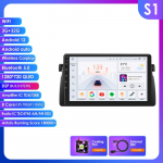 Ossuret 2 Din Android automobilio radijas BMW E46 M3 1999 -2006, Carplay Andriod Auto Multimedia Stereo Bluetooth 9 colių i&scaron;manusis ekranas SWC RDS OBD2 SWC S1 8Core 3G 32G