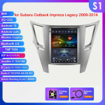 Ossuret 9.7 Android 13 Belaidis Carplay Subaru Outback Impreza Legacy 2009-2014 Automobilio Stereo Radijas GPS I&scaron;manusis Medijos Grotuvas 4G BT 2 Din S1 8Core 3G 32G AI