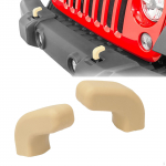2 Pieces Front Tow Hooks Covers Accessories Easy to Install Spare Parts Rubber High Performance juoda