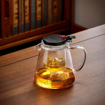 Sustorėjęs kar&scaron;čiui atsparus stiklinis arbatinukas Atsparus auk&scaron;tai temperatūrai arbatinukas Buitinis vieno mygtuko filtravimas Arbatos atskyrimas Arbatos ruo&scaron;imo aparatas