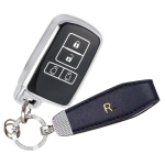 YANMW Voxynore 80 serijos raktų dėklas Sienta raktų dangtelis Suderinamas Toyota Alphard Vellfire 30 serijos i&scaron;maniojo rakto dėklas, sidabrinis juodas Key Case sidabras