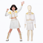 Mergaičių K-POP Rumi Mira Zoey Cosplay Kostiumai Vaikų Super Žvaigždės Karnavalo Vakarėlio Scenos Pasirodymo Persirengimo Apranga 150cm