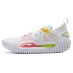 Li Ning Anti-5 Mažas smūgio absorbavimas Atsparūs dėvėjimuisi Žemi Unisex Krep&scaron;inio Bateliai Sportbačiai Balti Raudoni Geltoni ABFU005-4 46⅓