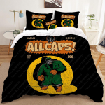 Mada Dainininkas Reperis MF DOOM 3D Spausdinimo Patalynės Komplektai spausdinimo antklodės užvalkalas Suaugusiems_ vaikams lovos antklodė gimtadienio dovana dropshipping EU Twin 135x200cm