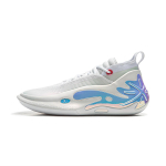 Li Ning Wow11 Cushioning Abrasion Resistant Lightweight Rebound Mid top Basketball Shoes Men's White ABAU049-18 42