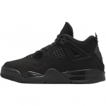 Air Jordan 4 Retro PS Black Cat 2025 Vaikų Kedai &Scaron;viesiai Grafito IB4388-010 33.5