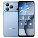 Blackview WAVE 7C 4G AI i&scaron;manusis telefonas 16GB+128GB 6.56 Android 16 5000mAh Mobilusis telefonas 4+128 mėlyna