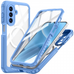 Skirta Samsung A17 Naujas Geriausiai parduodamas: Atsparus smūgiams, dulkėms ir kritimui, belaidis magnetinis, auk&scaron;tos kokybės, skaidrus telefono dėklas Galaxy A17 5G juoda