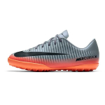 Nike Jr MercurialX 6 CR7 TF Neslystantys Atsparūs dilimui Žemi Vaikų futbolo bateliai Pilki Juodi Oranžiniai Paaugliams 852487-001 EU 28 gray