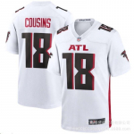 NFL Atlanta Falcons Futbolo Džersis Vyrams Moterims Trumpomis Rankovėmis Medvilninis V-Kaklas Sportiniai Drabužiai Regbis Krep&scaron;inis Treniruotės XXL white
