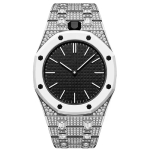 Pažangus deimantinio stiliaus cinko lydinio metalinis dėklas ir dirželio modifikavimo rinkinys, skirtas AP X Swatch Royal Pop, keičiamas į laikrodį For Royal Pop&Excluding Watches black