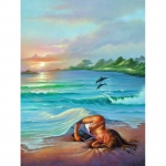 Deimantiniai siuvinėjimai Ocean Dreams 5d Deimantų tapybos rinkinys Amatų tapyba cirkonio siuvinėjimas 20X30CM