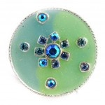 Les Tr&eacute;sors De Lily [E0307] - Bague Cr&eacute;ateur 'Mimosas' Bleu mėlyna