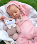 19 colių &bdquo;Reborn Levi Baby Doll&ldquo; žaislas 3D oda su matomomis venomis Mink&scaron;tas silikonas, skirtas mergaičių audiniams, kūnui, vaiki&scaron;kam žaidimo nameliui