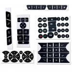 Durų vairo oro kondicionieriaus lango radijo mygtukų remonto lipdukai, skirti Mercedes-Benz 2007-2014 m.