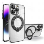 Dengimo žiedas, skaidrus mink&scaron;tas dėklas, skirtas Samsung Galaxy A04S A54 S22 S23 Ultra Plus Xiaomi Redmi Note 12 iPhone 15 14 13 12 11 Pro Max Magsafe dangčiui For Samsung Galaxy A04S sidabras