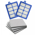 2 vnt Hepa H12 H13 dulkių ir 4 vnt motorizuotas medvilnės filtras dulkių siurbliui Suderinamas su PHILIPS Electrolux AEG atsarginėmis dalimis