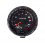 3,75 colio automobilio universalus anglies pluo&scaron;to tachometro matuoklis, baltas &bdquo;Inter Shift&ldquo; lemputė 0&ndash;8000 aps./min.