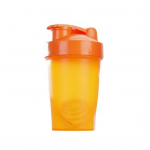 400 ml baltymų purtyklės buteliukas su mai&scaron;ymo kamuoliu, nepraleidžiančio dizaino sportinio purtiklio buteliukas, lengvas plastikinis mai&scaron;ytuvo butelis 400ML oranžinė