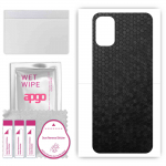 apgo Protective Skin Sticker for the back compatible with Oukitel K9 Pro, Wrap Film, Foil, Vinyl - Pattern Black Honeycomb