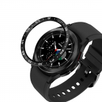 Nerūdijančio plieno dangtelis, skirtas &bdquo;Galaxy Watch 4 Classic&ldquo; 46 mm dėklo apsaugai, metalinis dėklo laikiklis. juoda