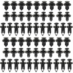 570 PCS automobilių tvirtinimo elementų spaustukai 6 dydžių plastikinių tvirtinimo detalių rinkinys Automobilių dekoratyvinių skydų spaustukų hibridinis kėbulo buferio kniedžių rinkinys 190PCS