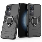 &bdquo;Xiaomi 12T Pro Case&ldquo; magnetinio laikiklio žiedo smūgiams atsparūs &scaron;arvai telefono dėklai, skirti &bdquo;Xiaomi Mi12T Mi 12T 12 T Pro Xiaomi12T&ldquo; galinis dangtelis For Xiaomi 12T Pro tamsiai mėlyna