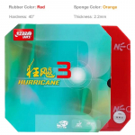 Originali DHS Hurricane 3 Neo stalo teniso guma lipni profesionali stalo teniso guma Nereikia stiprintuvo Red H40 T2.2