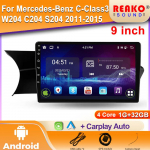 Mercedes-Benz C-Class 3 W204 C204 S204 2011-2015 Android Automobilinis Stereo Įrenginys Multimedijos Radijo Vaizdo Grotuvas GPS Belaidis Carplay 4 core 1GB+32GB carplay