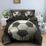 3D Futbolo Patalynės Komplektas Futbolo Antklodės Užvalkalas Pagalvės Užvalkalas Poliesterio Antklodės Užvalkalas Karali&scaron;ko Dydžio Karalienės Dydžio Pilno Dydžio Dvigubo Dydžio Kamuolio Sporto Antklodės Užvalkalas EU Single 135x200cm